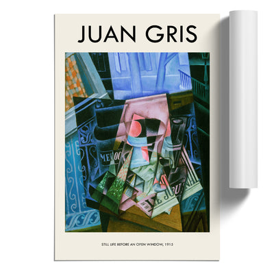 An Open Window Print By Juan Gris