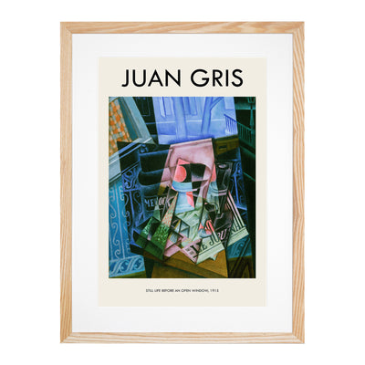 An Open Window Print By Juan Gris