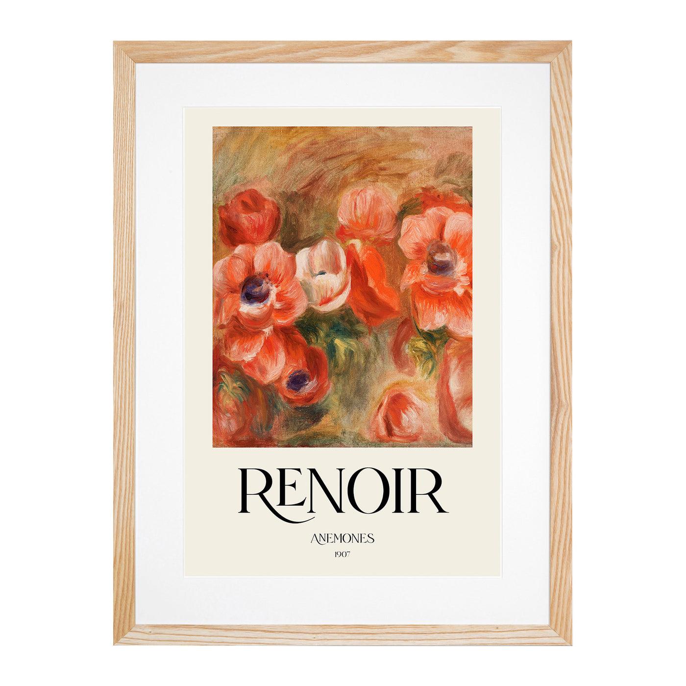 Anemones Print By Pierre-Auguste Renoir