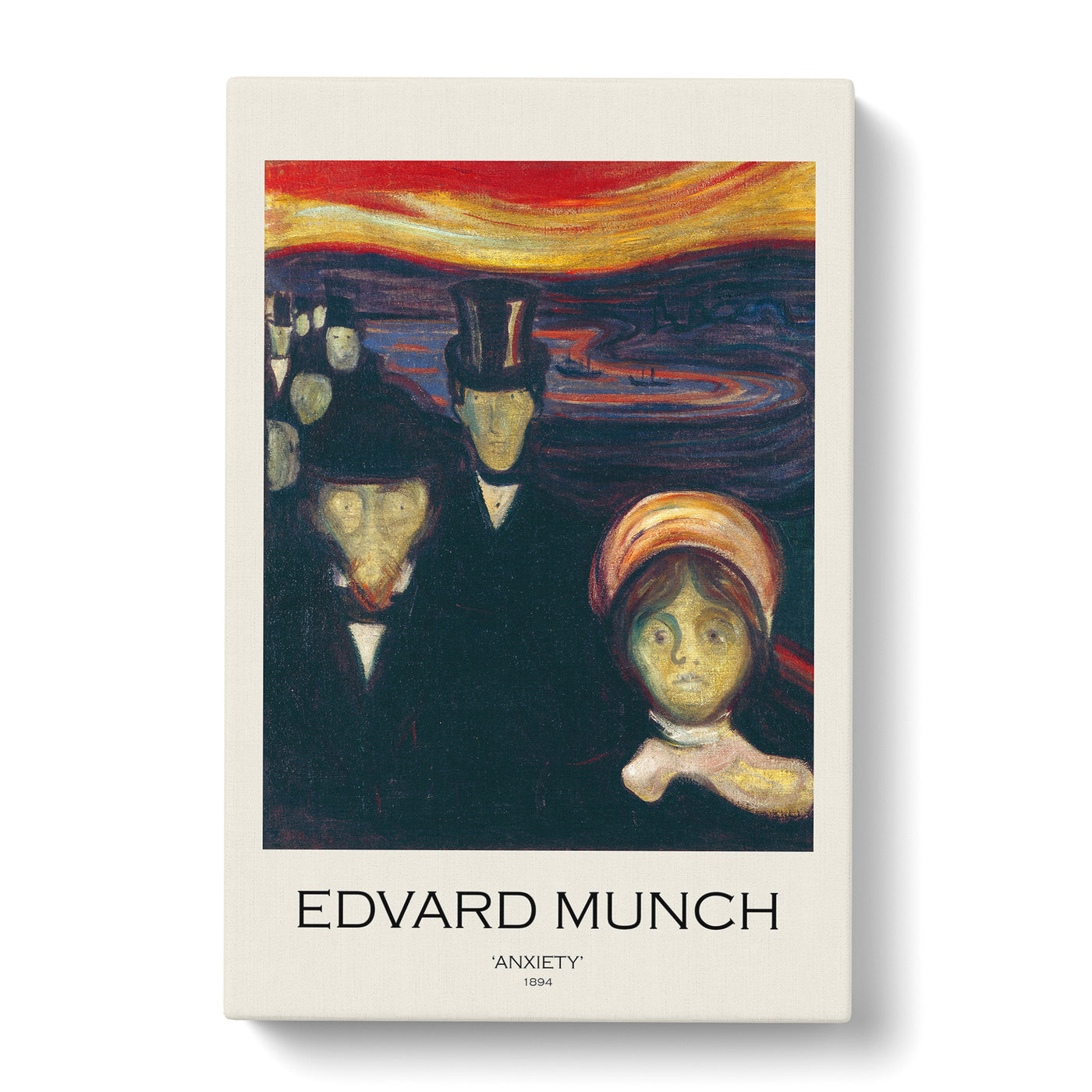 Anxiety Print By Edvard Munch Canvas Print Main Image