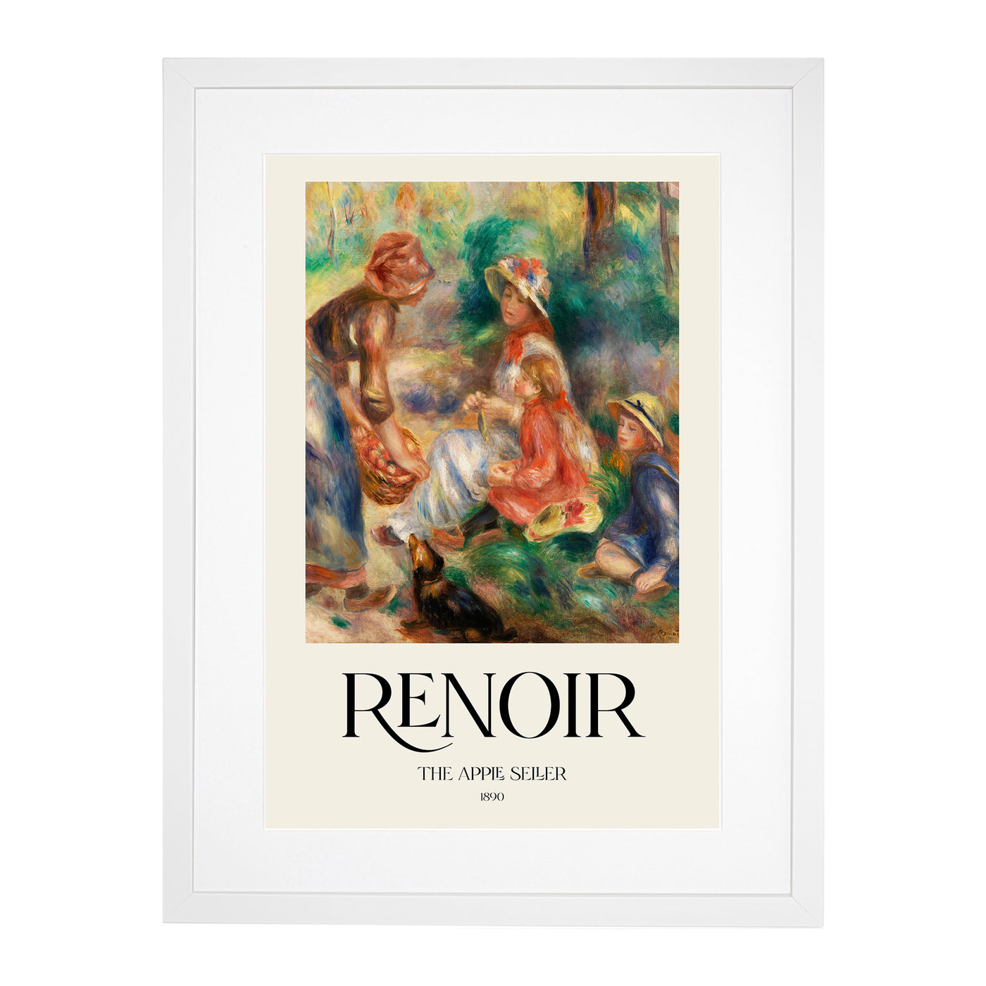 Apple Vendor Print By Pierre-Auguste Renoir