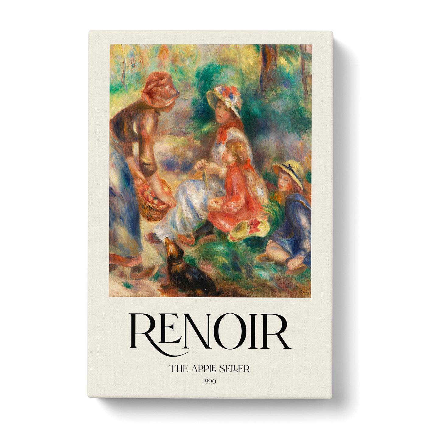 Apple Vendor Print By Pierre-Auguste Renoir Canvas Print Main Image