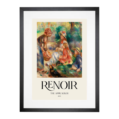 Apple Vendor Print By Pierre-Auguste Renoir Framed Print Main Image