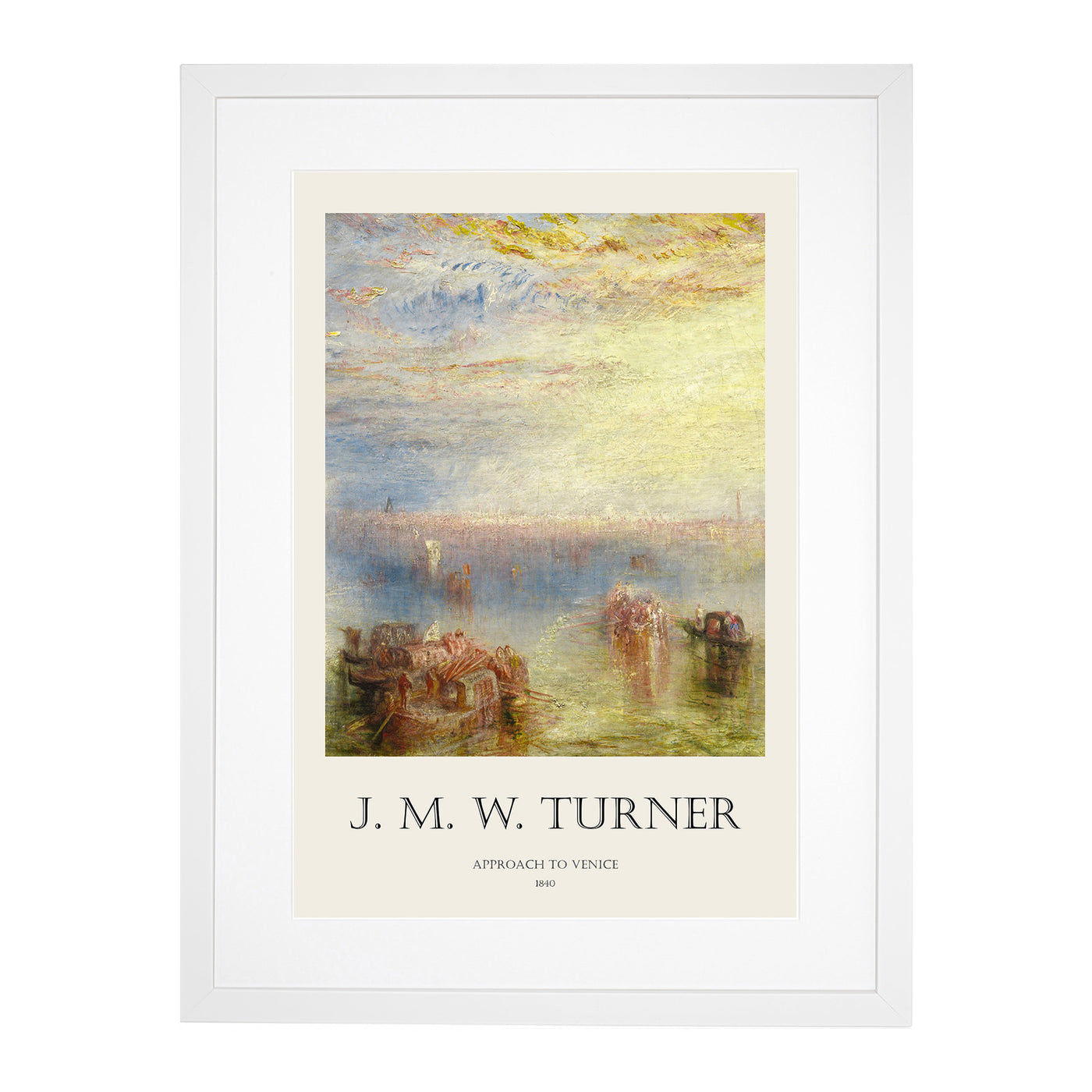 Approach To Venice Print By Joseph-Mallord William Turner