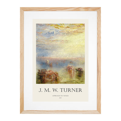 Approach To Venice Print By Joseph-Mallord William Turner