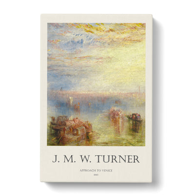 Approach To Venice Print By Joseph-Mallord William Turner Canvas Print Main Image