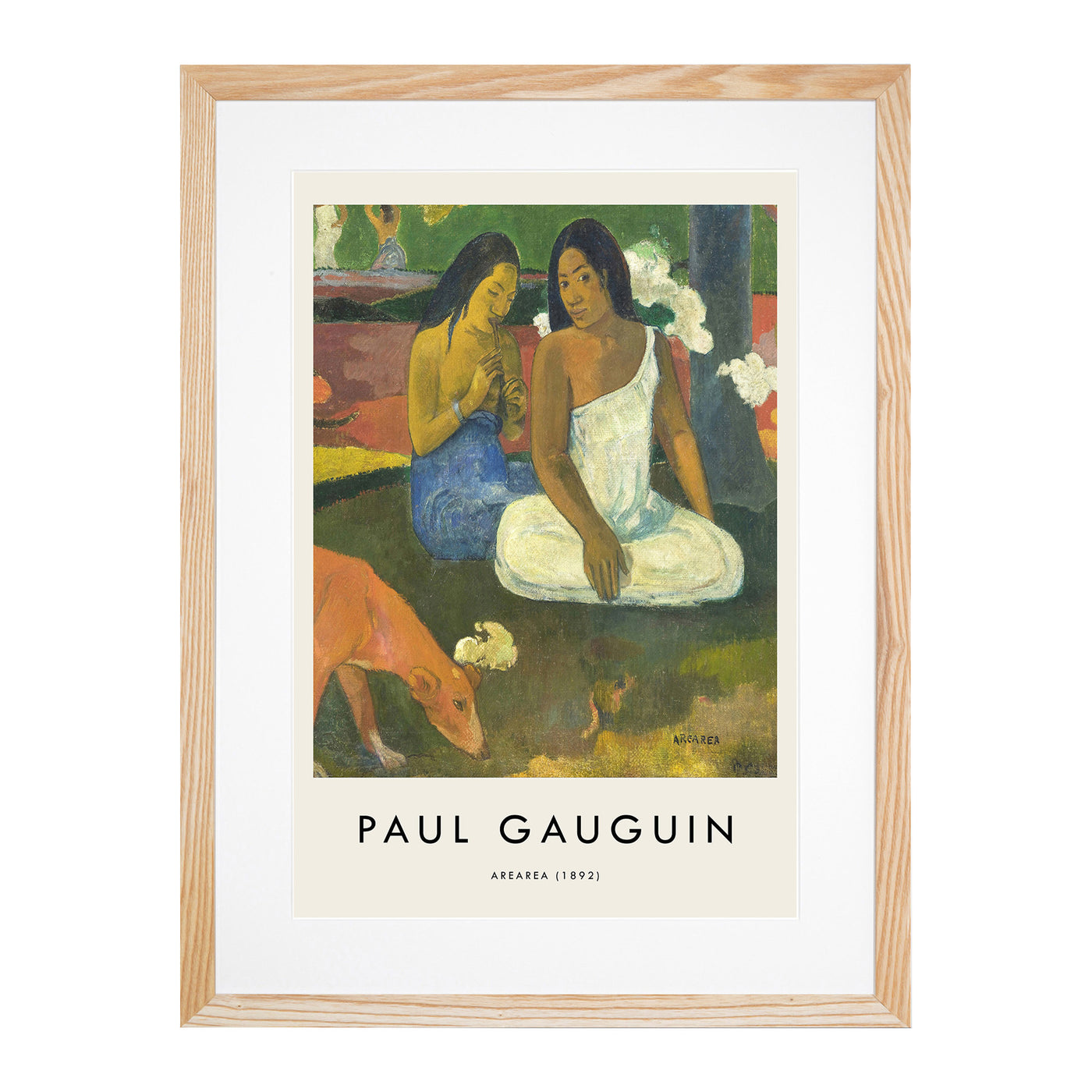 Arearea Print By Paul Gauguin