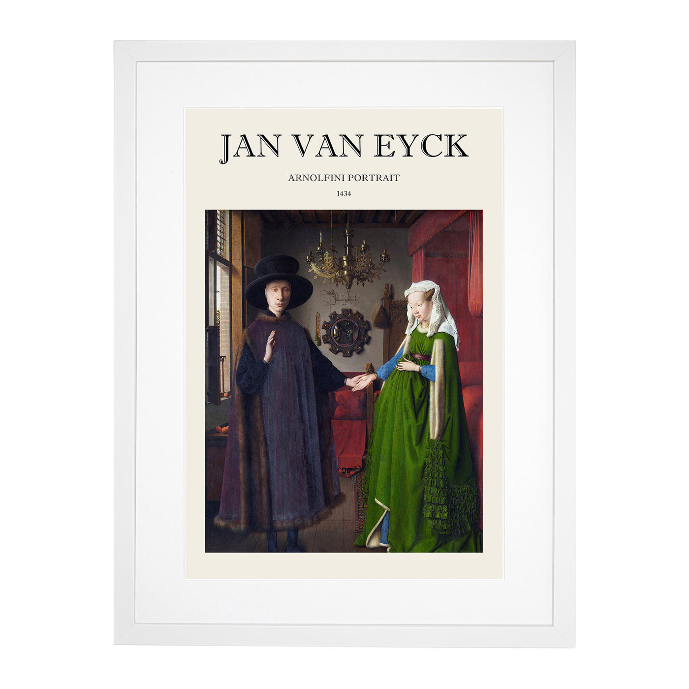 Arnolfini Portrait Print By Jan Van Eyck