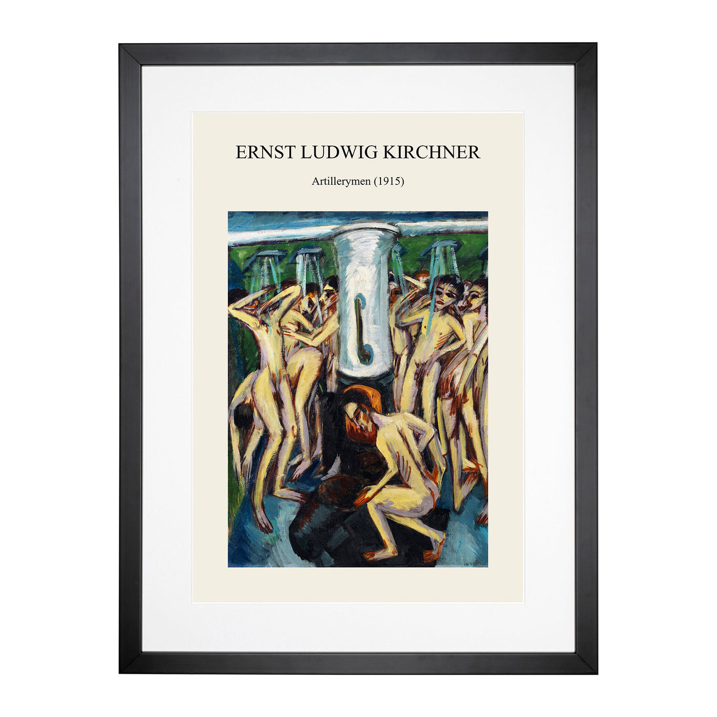 Artillerymen Print By Ernst Ludwig Kirchner Framed Print Main Image