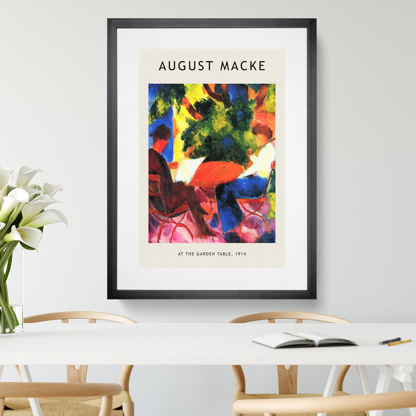 At The Garden Table Print By August Macke