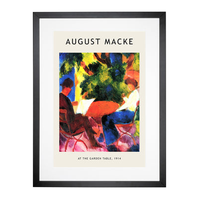 At The Garden Table Print By August Macke Framed Print Main Image