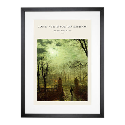 At The Park Gate Print By John Atkinson Grimshaw Framed Print Main Image