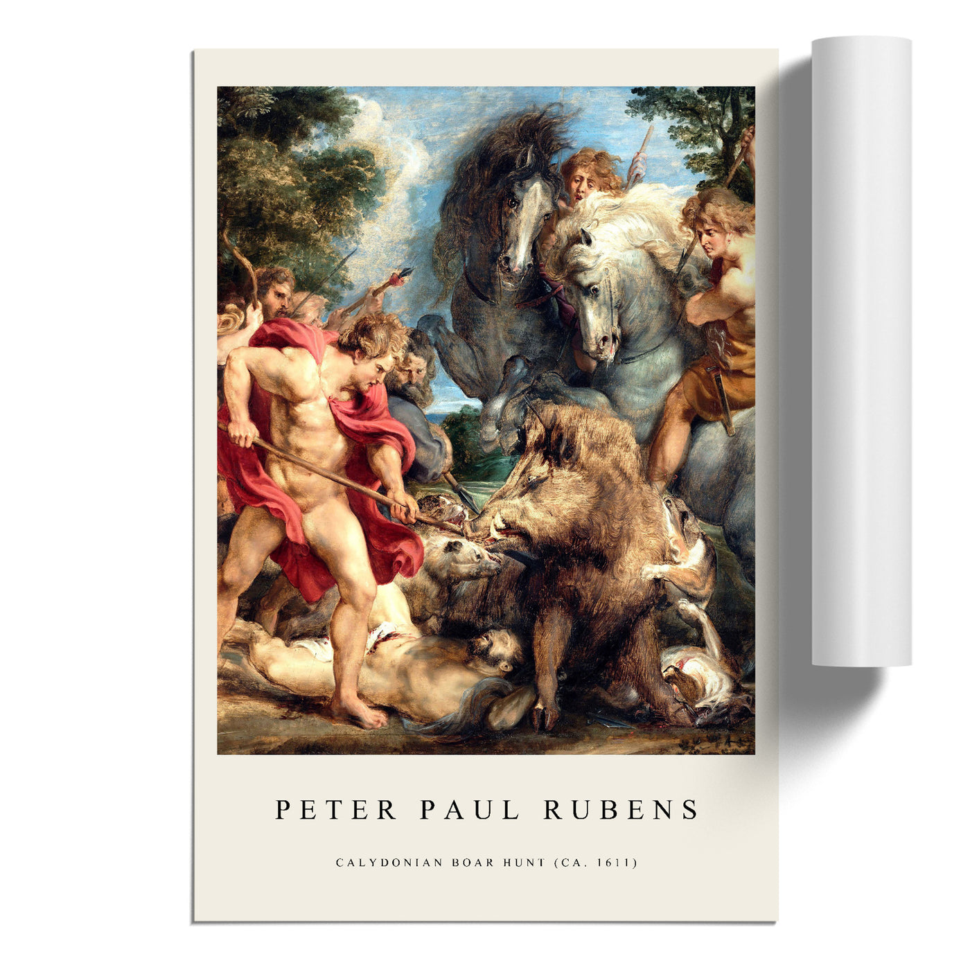 Attack Print By Peter Paul Rubens