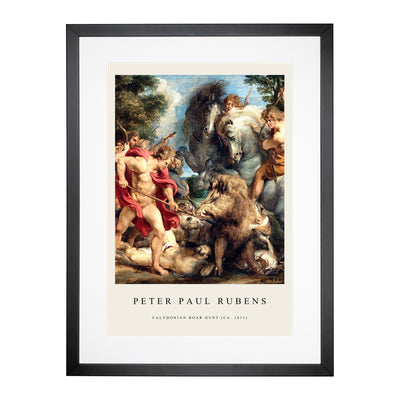 Attack Print By Peter Paul Rubens Framed Print Main Image