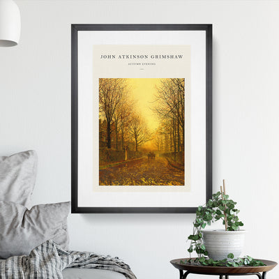 Autumn Evening Print By John Atkinson Grimshaw