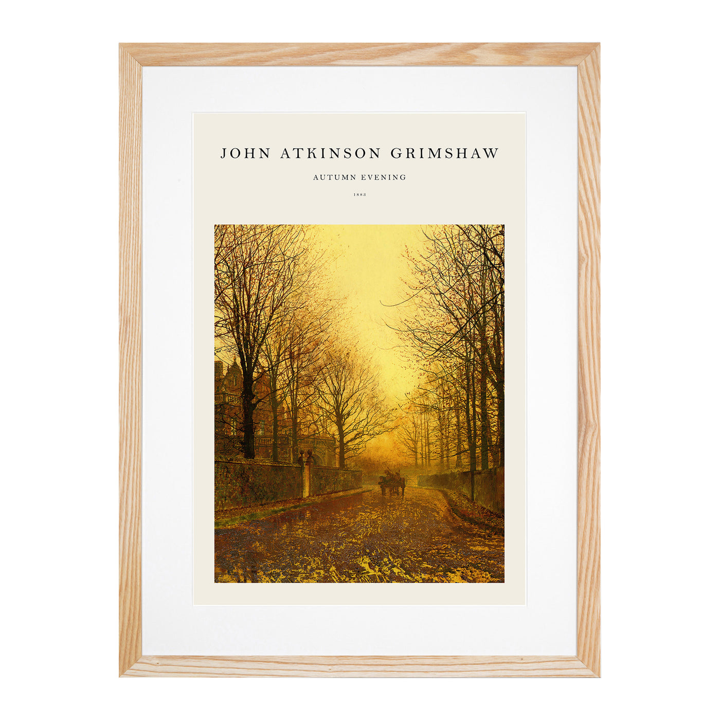 Autumn Evening Print By John Atkinson Grimshaw