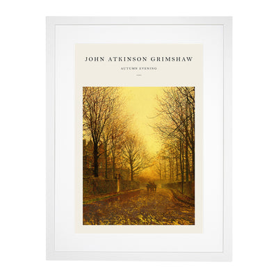 Autumn Evening Print By John Atkinson Grimshaw