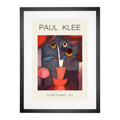 Autumn Flower Print By Paul Klee Framed Print Main Image