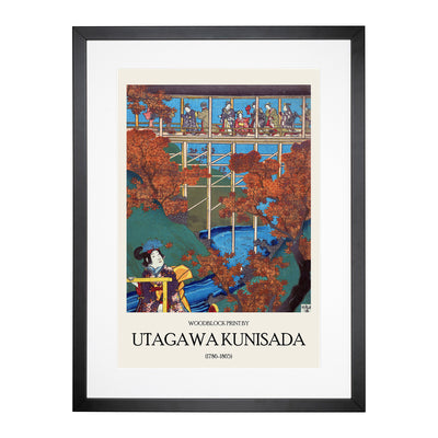 Autumn Garden Print By Utagawa Kunisada Framed Print Main Image