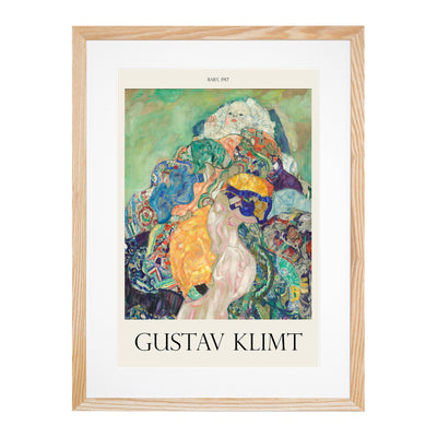 Baby Cradle Print By Gustav Klimt