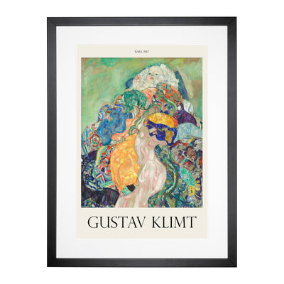 Baby Cradle Print By Gustav Klimt Framed Print Main Image