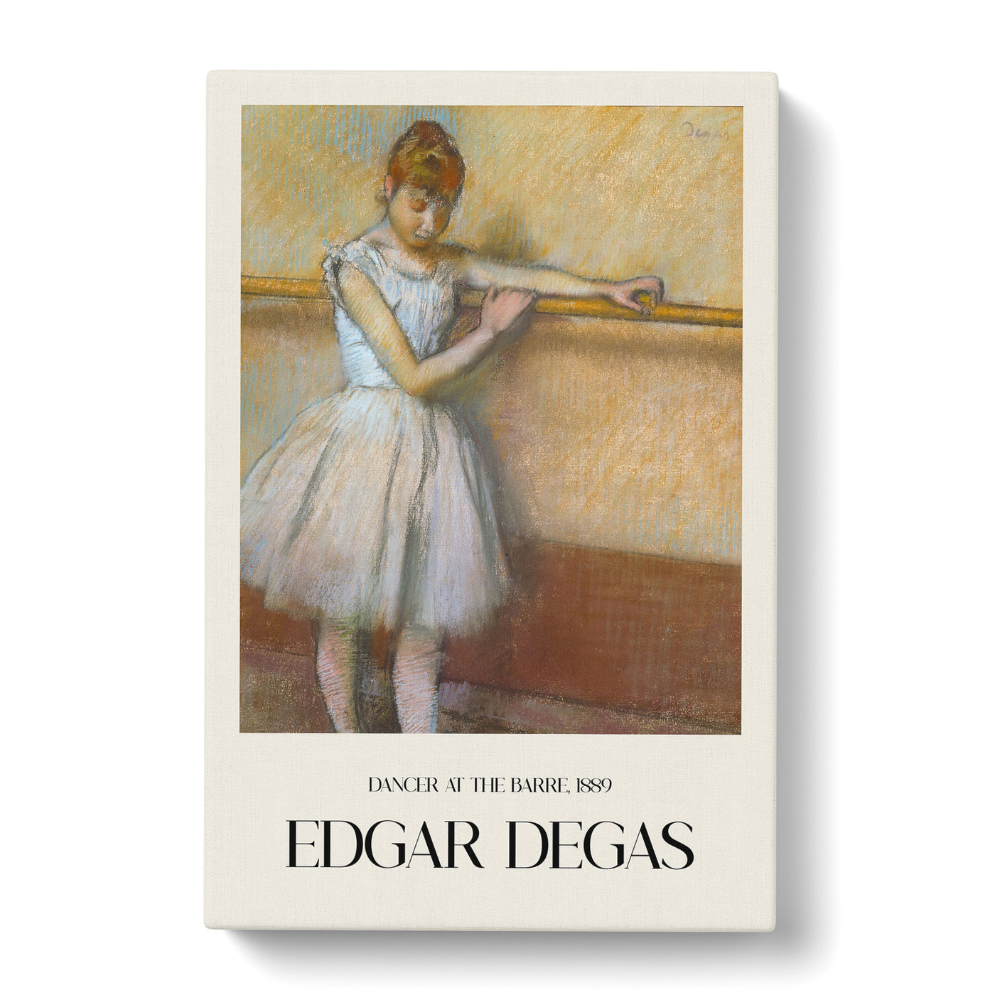 Ballet Ballerina Dancer At The Bar Print By Edgar Degas Canvas Print Main Image