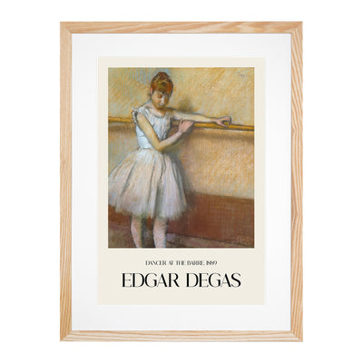 Ballet Ballerina Dancer At The Bar Print By Edgar Degas