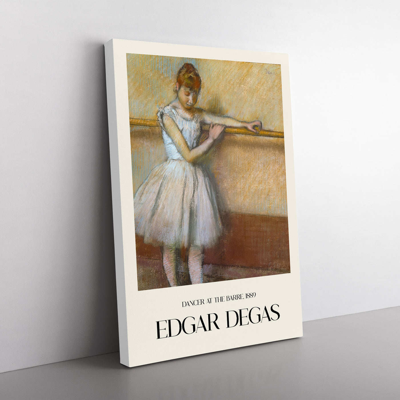Ballet Ballerina Dancer At The Bar Print By Edgar Degas