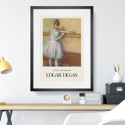 Ballet Ballerina Dancer At The Bar Print By Edgar Degas