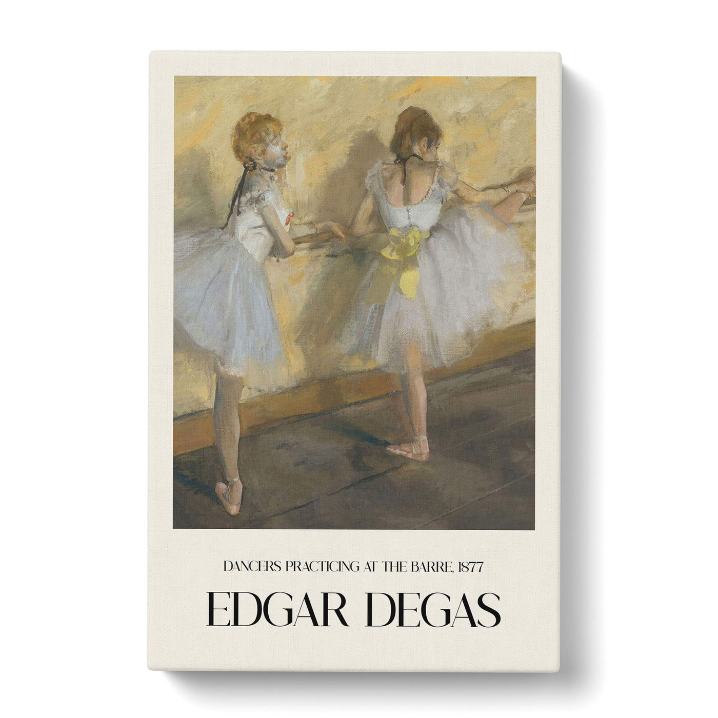 Ballet Ballerina Dancers Practicing At The Bar Print By Edgar Degas Canvas Print Main Image