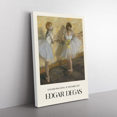 Ballet Ballerina Dancers Practicing At The Bar Print By Edgar Degas