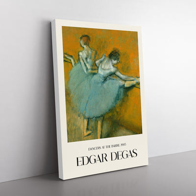 Ballet Ballerina Dancers At The Bar Print By Edgar Degas