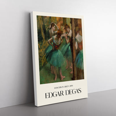 Ballet Ballerina Dancers In Green Print By Edgar Degas