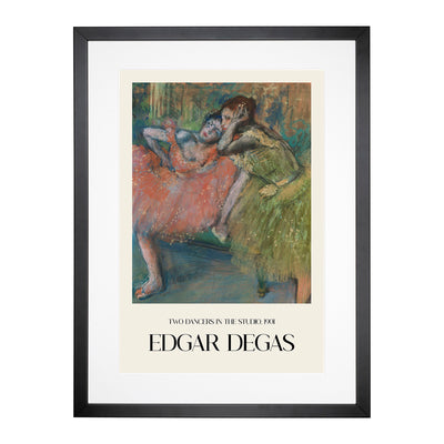 Ballet Ballerina Dancers In Pink And Green Print By Edgar Degas Framed Print Main Image