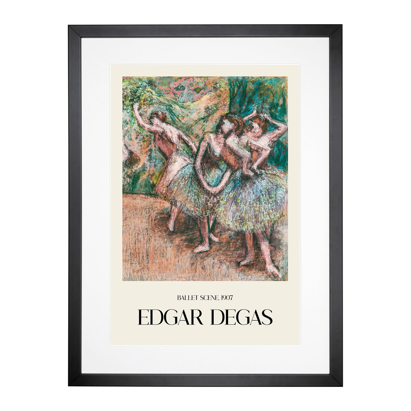 Ballet Scene Print By Edgar Degas Framed Print Main Image