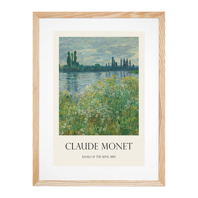 Banks Of The Seine Print By Claude Monet