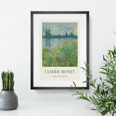 Banks Of The Seine Print By Claude Monet