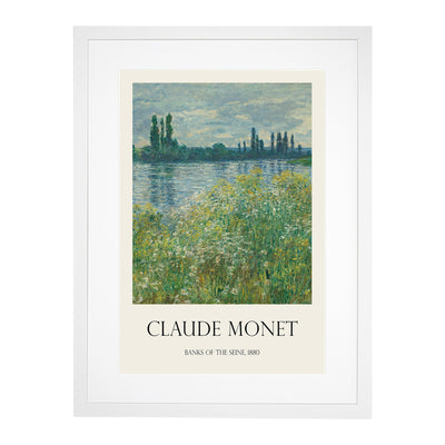 Banks Of The Seine Print By Claude Monet