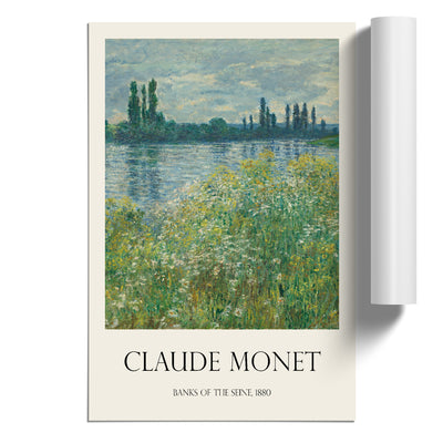 Banks Of The Seine Print By Claude Monet