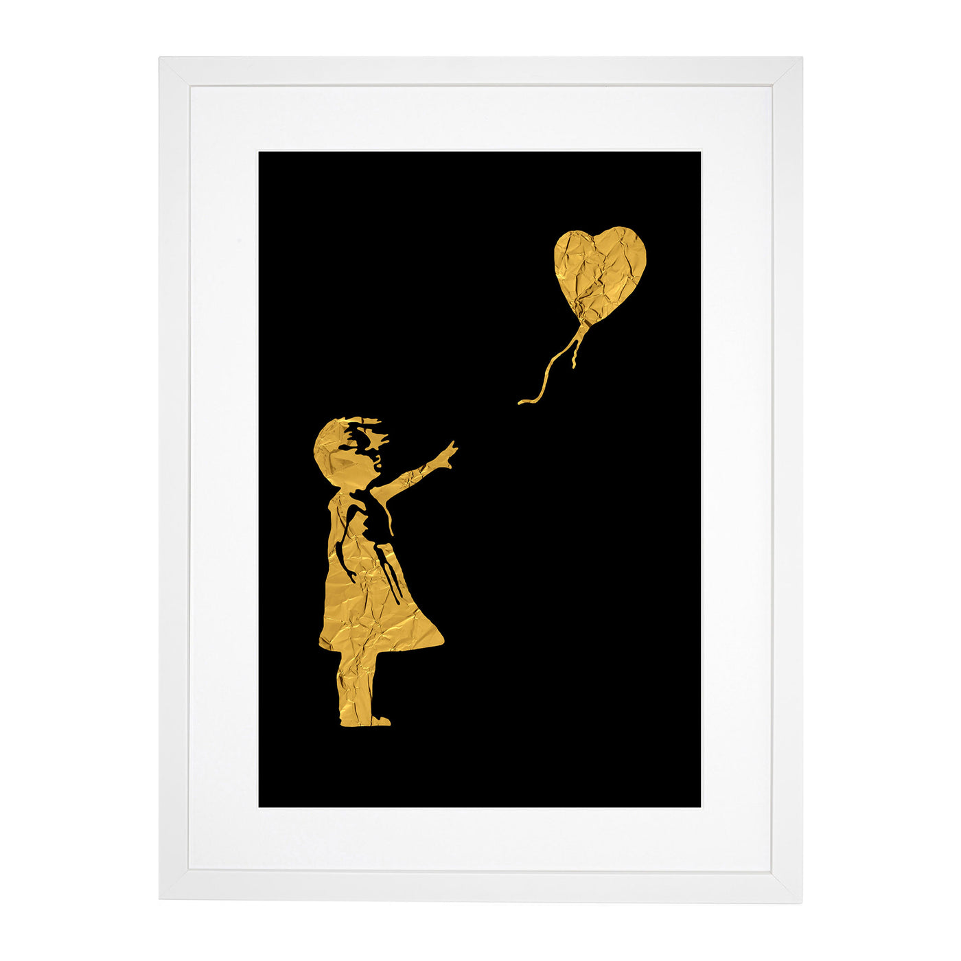Banksy in Gold Balloon Girl