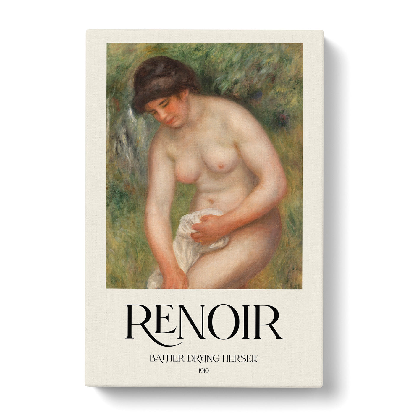 Bather Drying Herself Vol.1 Print By Pierre-Auguste Renoir Canvas Print Main Image