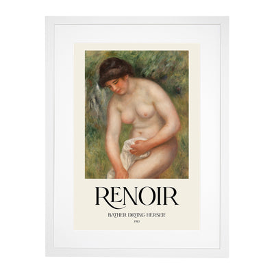 Bather Drying Herself Vol.1 Print By Pierre-Auguste Renoir