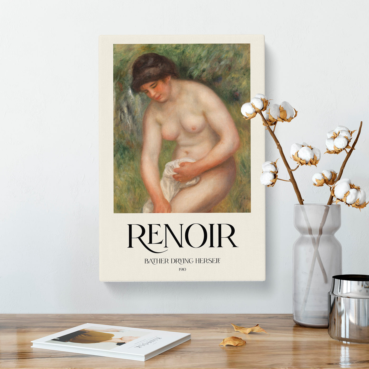 Bather Drying Herself Vol.1 Print By Pierre-Auguste Renoir