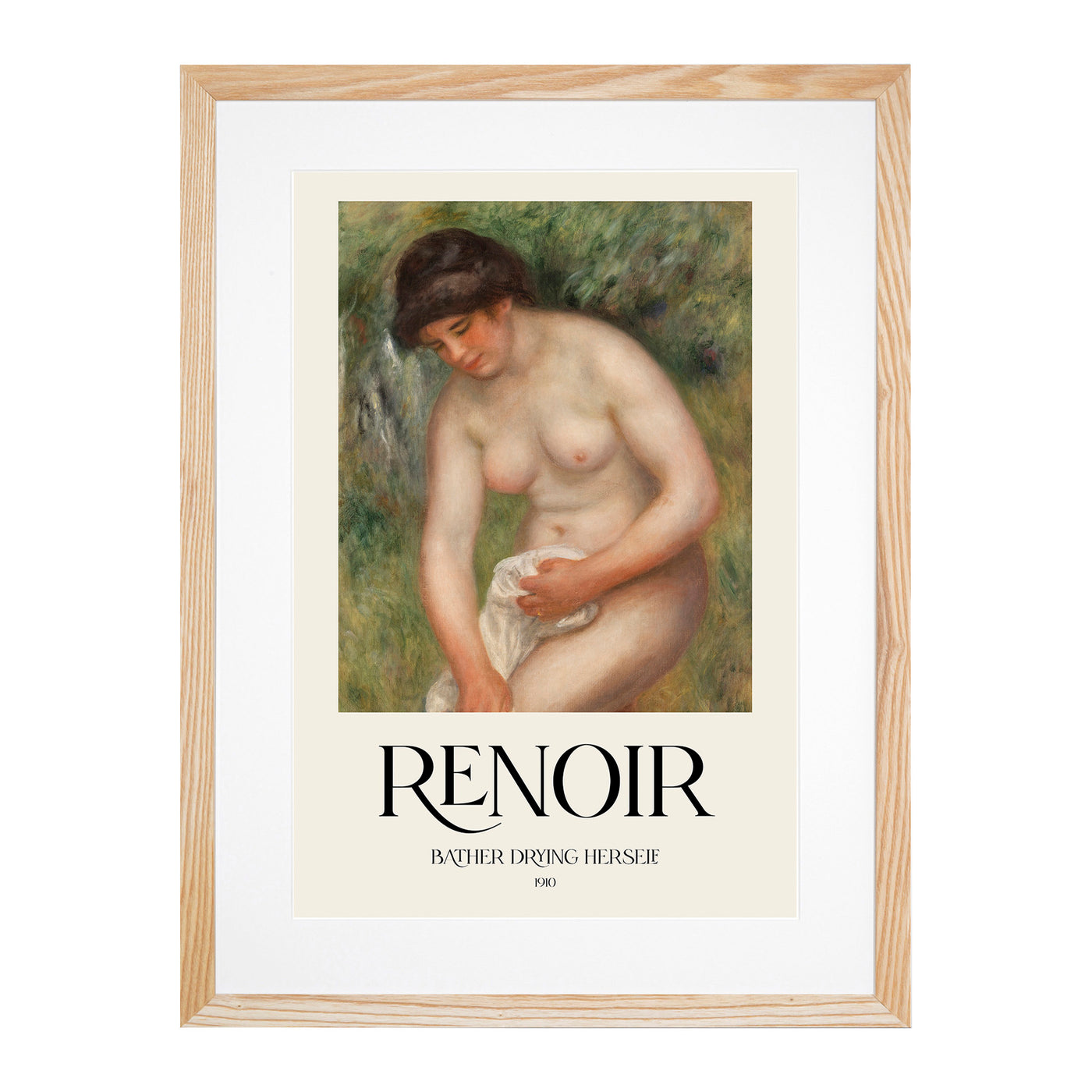 Bather Drying Herself Vol.1 Print By Pierre-Auguste Renoir