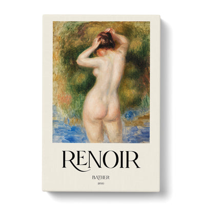 Bather Print By Pierre-Auguste Renoir Canvas Print Main Image