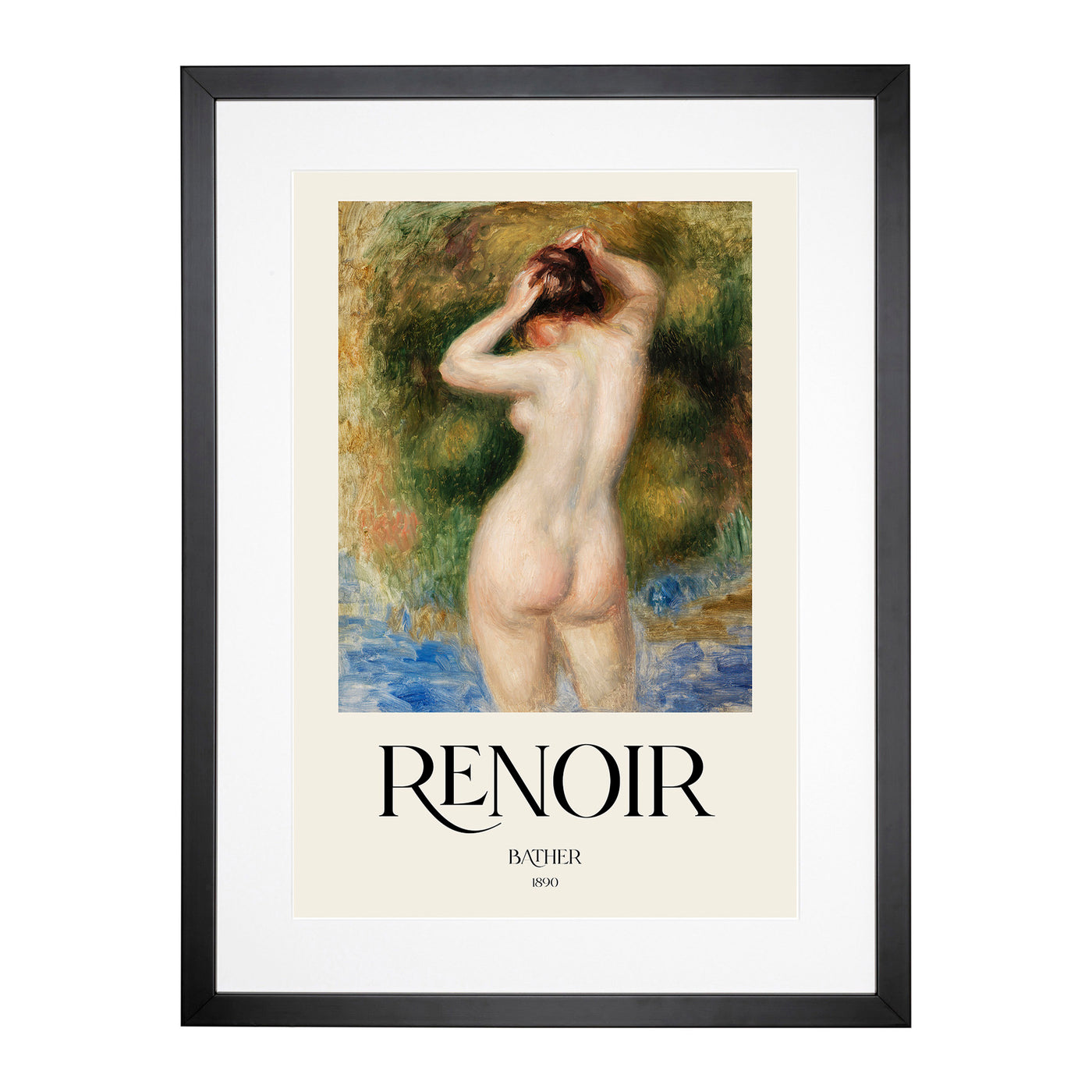 Bather Print By Pierre-Auguste Renoir Framed Print Main Image