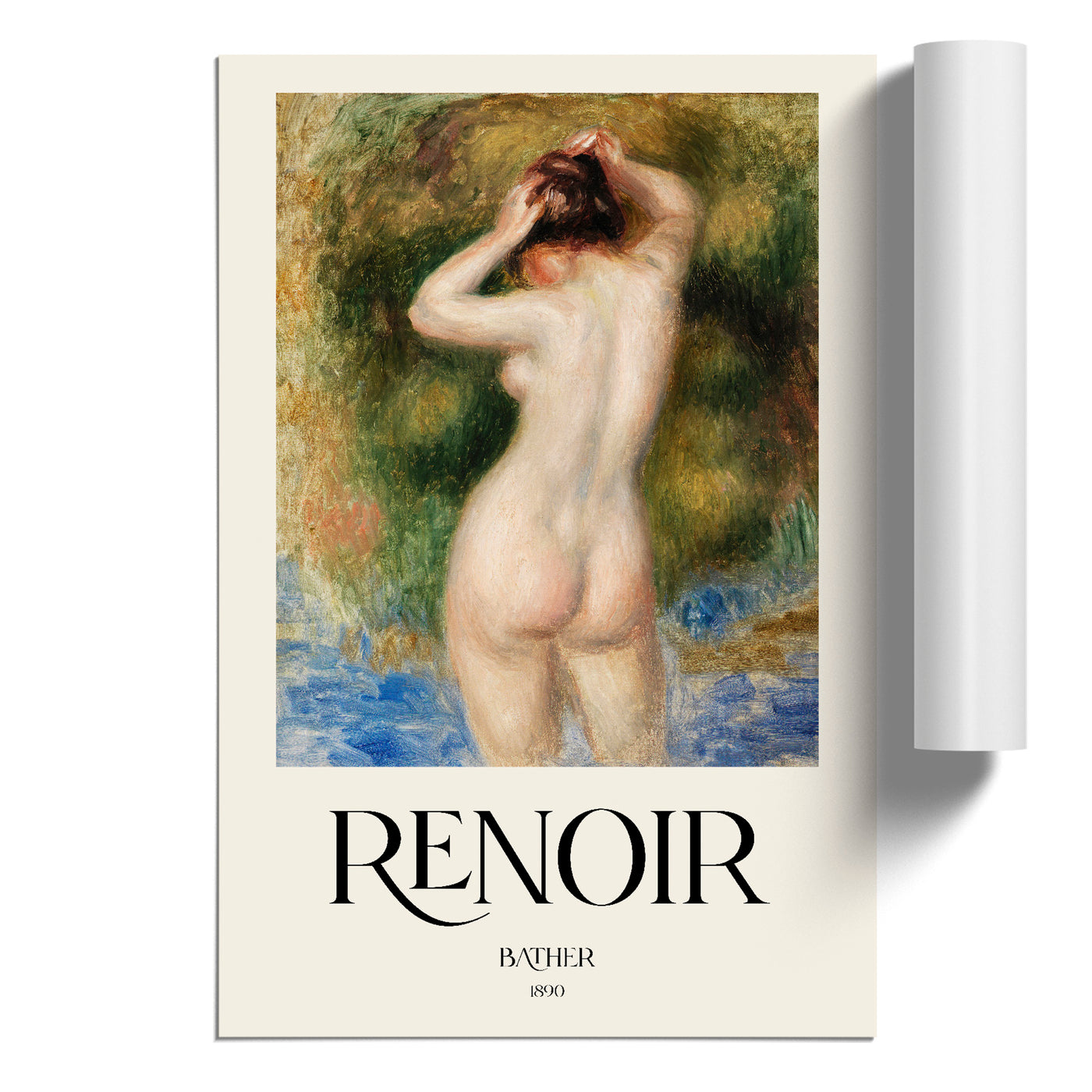 Bather Print By Pierre-Auguste Renoir