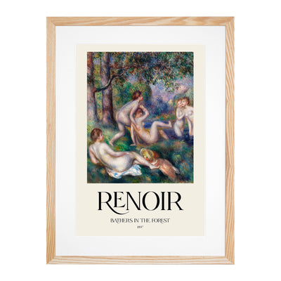 Bathers In The Forest Print By Pierre-Auguste Renoir