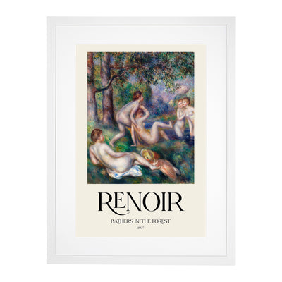 Bathers In The Forest Print By Pierre-Auguste Renoir