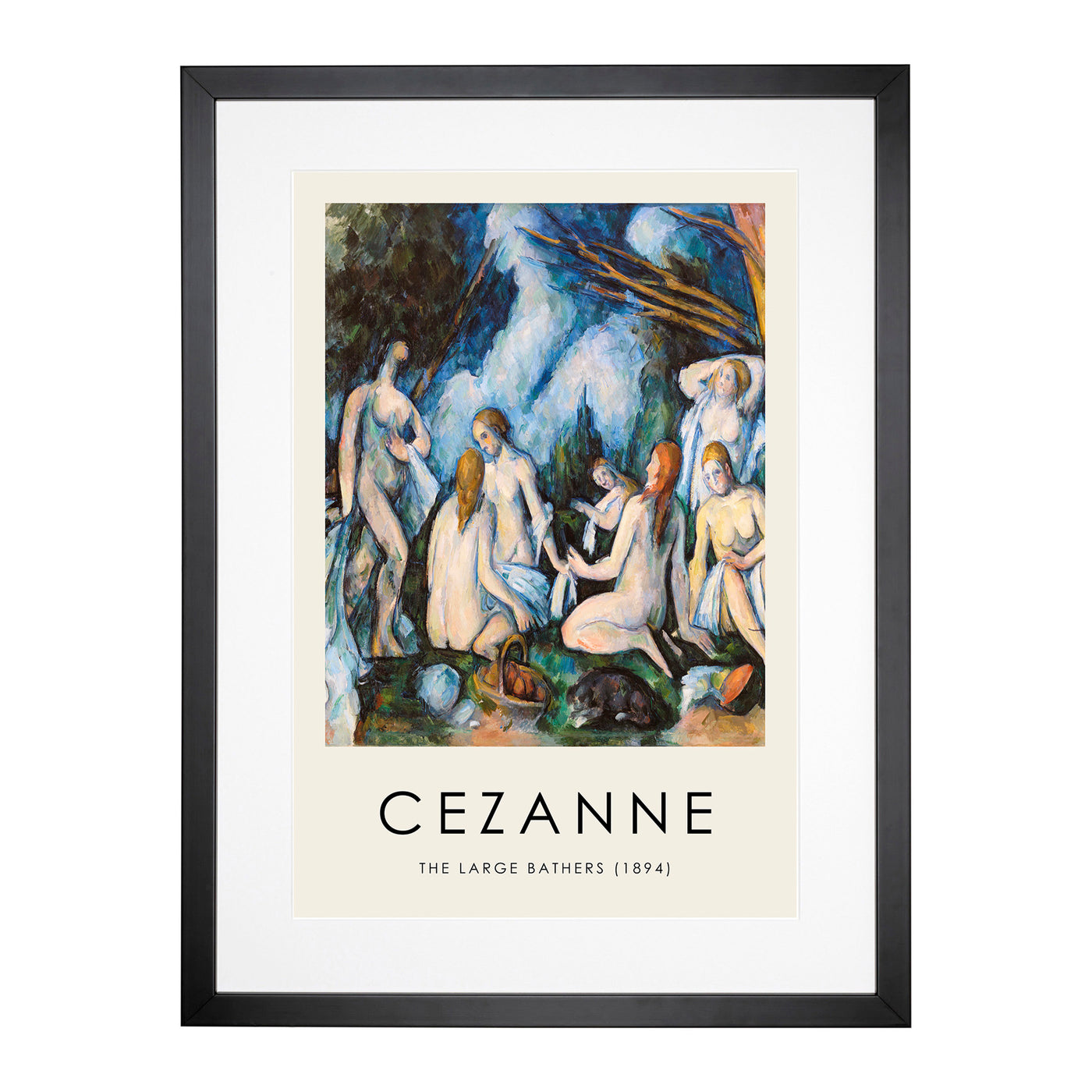 Bathers Vol.7 Print By Paul Cezanne Framed Print Main Image